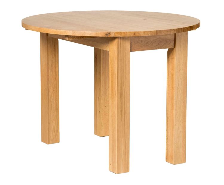 Dining Table, Drop Leaf Wooden Oak Table, Hallowood Furniture