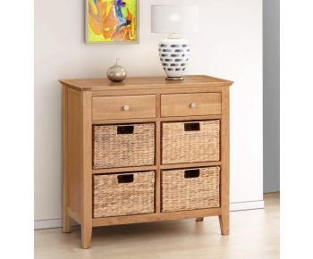 Hereford Storage Table with 4 Baskets