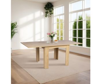 Newquay Oak Effect Flip Top Extending Table