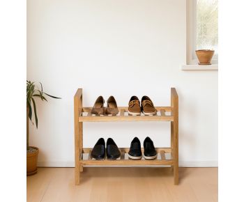 Waverly Oak Narrow 2 Tier Stackable Shoe Rack