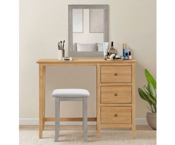 Aston Single Pedestal Dressing Table/Desk
