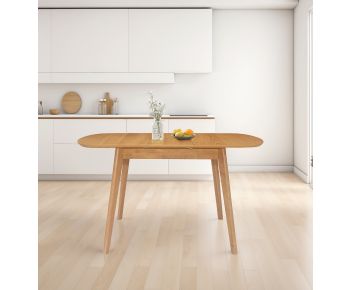 Aston Butterfly Extending Dining Table in Light Oak Finish