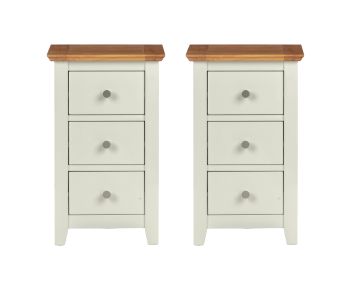 Clifton Oak Painted Bedside Table (Pair)