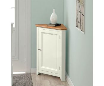 Clifton Oak Painted Compact Corner Display Base Unit
