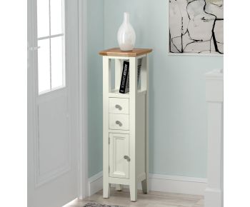 Clifton Oak Painted Open Top Tower Cabinet