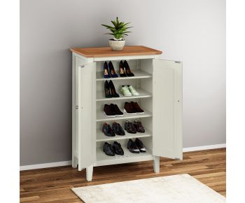 Clifton Oak Painted Shoe Cupboard