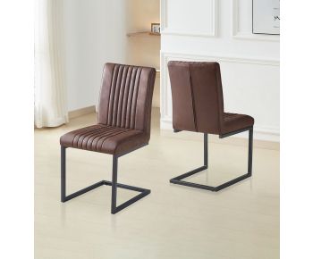 Cullompton Dining Chairs (CHA03) with Leather Effect x 2