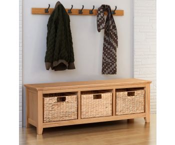 Hereford Storage Bench with 3 Basket