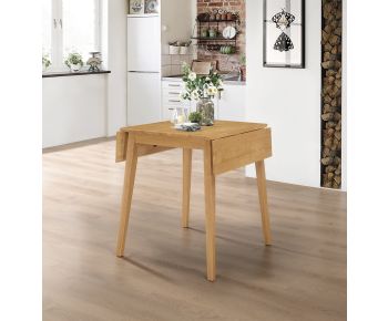 Ledbury Drop Leaf Rectangular Table in Light Oak Finish