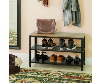Malvern Metal 2 Tier Shoe rack 