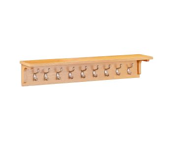 Waverly Large Oak Coat Hanger With Shelf