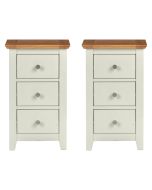 Clifton Oak Painted Bedside Table (Pair)