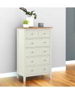 Clifton Oak Painted 2 over 4 Chest of Drawers