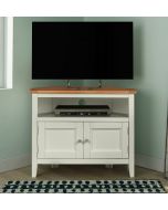 Clifton Oak Painted Small  Corner TV Unit