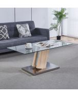 Finley Coffee Table with Glass Top