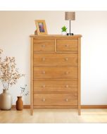 Hereford L Oak 2+4 Chest of Drawers