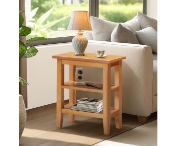 Aston Side Table with 2 Shelves