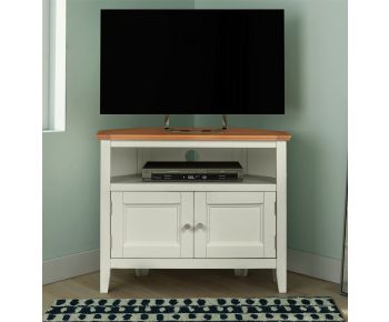 Clifton Oak Painted Small  Corner TV Unit
