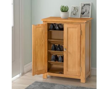 Waverly Oak Shoe Storage Cabinet