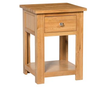 Waverly Oak Lamp Table With Drawer